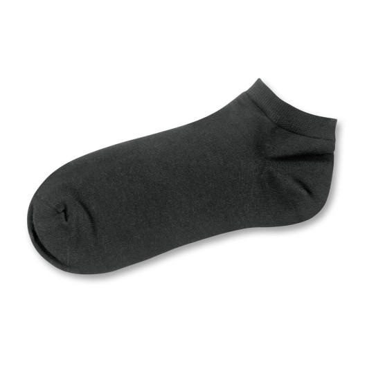 Embroidered Ankle Socks Black